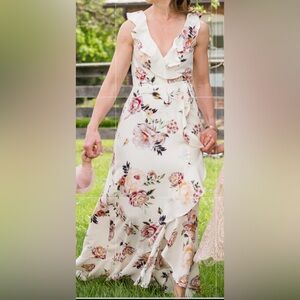 Leith Ruffle Wrap Maxi Dress